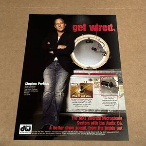 Stephen Perkins of Jane's Addiction - DW / AUDIX - 2008 Print Advertisement